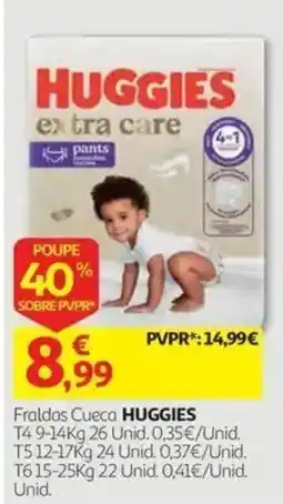 Auchan Fraldas Cucea Huggies promoção