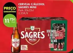 Pingo Doce Sagres mini - cerveja c/alcool promoção