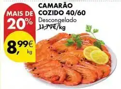 Pingo Doce Camarão cozido 40/60 promoção