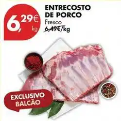 Pingo Doce Entrecosto de porco promoção