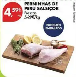 Pingo Doce Perninhas de peru salsicor promoção
