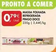 Pingo Doce Pingo doce - massa folhada refrigerada promoção