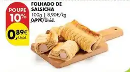 Pingo Doce Folhado de salsicha promoção