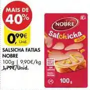 Pingo Doce Nobre - salsicha fatias promoção