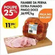 Pingo Doce Pingo doce - fiambre da perna extra fumado promoção