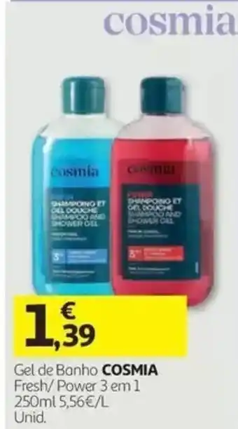 Auchan Gel de Banho COSMIA promoção