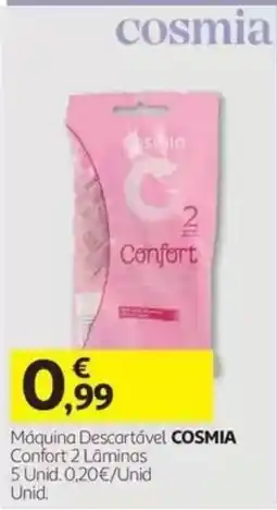 Auchan Máquina descartável cosmia confort 2 lâminas promoção