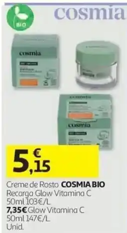 Auchan Creme de Rosto cosmia bio promoção