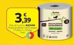 Auchan Rolo de cozinha auchan multiusos better life ecológico promoção