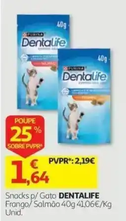 Auchan Snacks p/ Gato DENTALIFE promoção