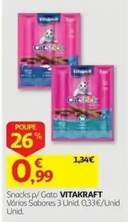 Auchan Snacks p/ Gato VITAKRAFT promoção