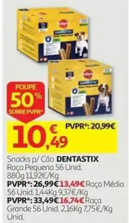 Auchan Snacks p/ Cão DENTASTIX promoção