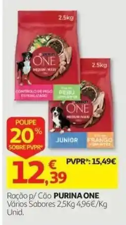 Auchan Ração p/ Cão PURINA ONE promoção