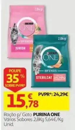 Auchan Ração p/ Gato Purina One promoção