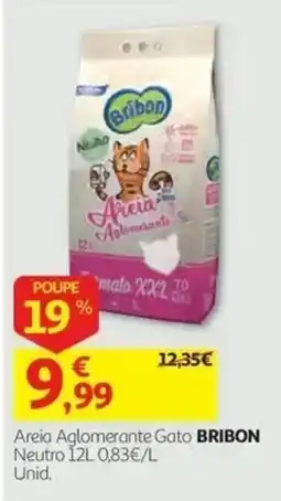 Auchan Areia Aglomerante Gato BRIBON promoção
