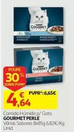 Auchan comida húmida p/ gato gourmet perle promoção