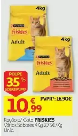 Auchan Ração p/ Gato FRISKIES promoção