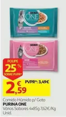 Auchan comida húmida p/ gato purina one promoção