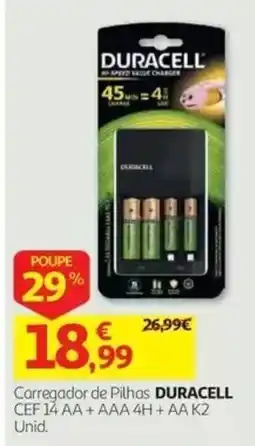 Auchan Carregador de Pilhas Duracell promoção