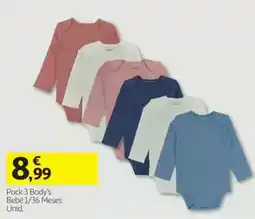 Auchan Pack 3 Body's promoção