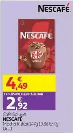Auchan Café Solúvel Nescafé Mocha KitKat promoção