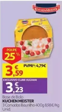 Auchan Base de Bolo Kuchen Meister promoção