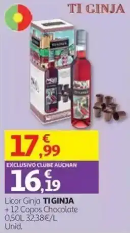 Auchan Licor Ginja Ti Ginja promoção