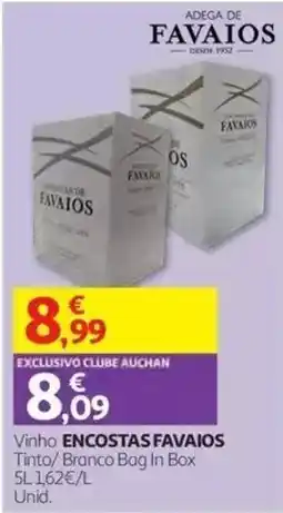 Auchan Vinho encostas favaios promoção