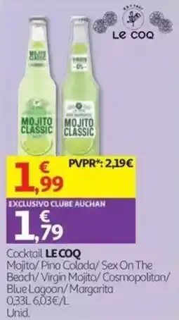 Auchan Cocktail le coq promoção