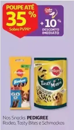 Auchan Nos Snacks PEDIGREE Rodeo, Tasty Bites e Schmackos promoção
