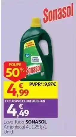 Auchan Lava Tudo Sonasol promoção