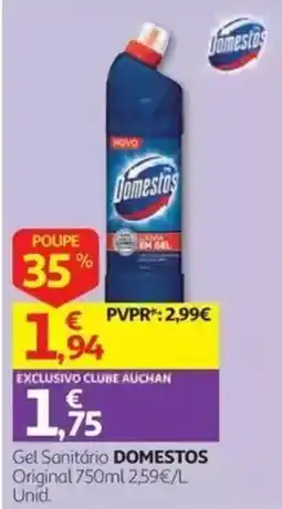 Auchan Gel Sanitário Domestos promoção