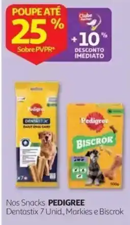 Auchan Nos Snacks PEDIGREE Dentastix 7 Unid, Markies e Biscrok promoção