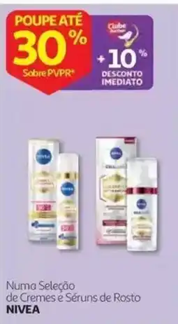 Auchan Nivea numa seleção de cremes e séruns de rosto promoção