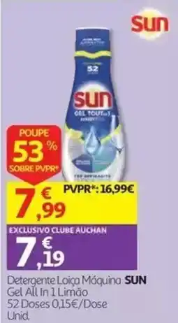 Auchan Detergente Loja Máquina Sun promoção