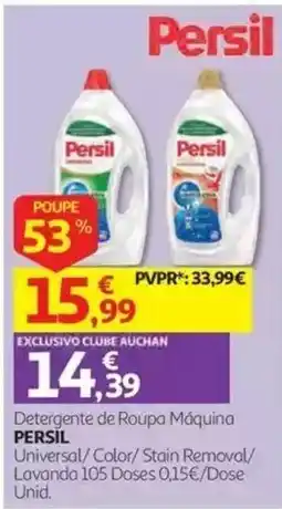 Auchan Persil Detergente de Roupa Máquina Universal/ Color/ Stain Removal/ Lavanda promoção