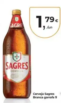 Aqui é fresco Cerveja Sagres Branca promoção