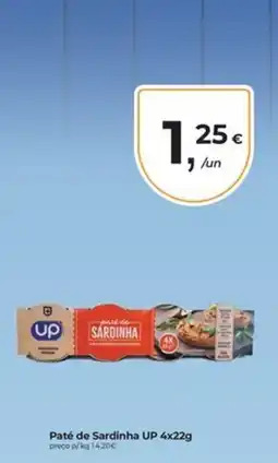 Aqui é fresco Paté de Sardinha UP promoção