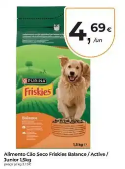 Aqui é fresco Alimento Cão Seco Friskies Balance / Active / Junior promoção