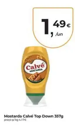 Aqui é fresco Mostarda Calvé Top Down promoção