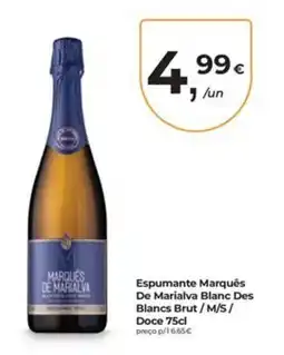 Aqui é fresco Espumante Marquês De Marialva Blanc Des Blancs Brut promoção