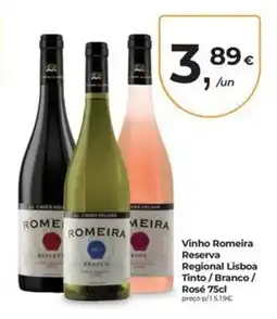 Aqui é fresco Vinho Romeira Reserva promoção