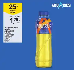 Continente refrigerante s/gás aquarius laranja promoção