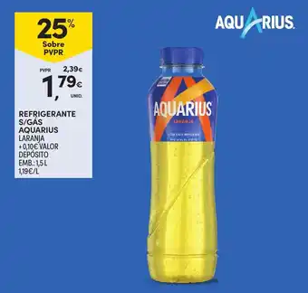 Refrigerante s/gás aquarius laranja