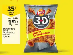 Continente Snacks 3d's lay's promoção