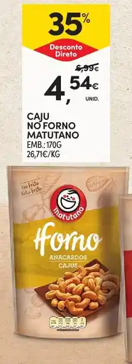 Continente Matutano Horno Anacardos Cajus promoção