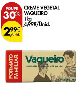 Pingo Doce Creme vegetal vaqueiro promoção