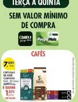 Pingo Doce Cápsulas de café corpopo promoção