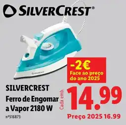 Lidl Silvercrest ferro de engomar a vapor 2180 w promoção
