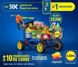 Lidl compras lidl ou combustível repsol promoção